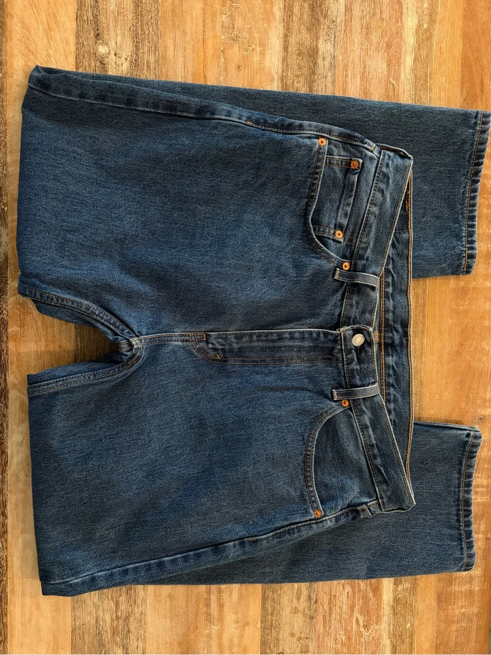 Levi’s 505 Regular Fit Straight Leg Jeans Men’s 36x30 Medium Wash Classic Denim
